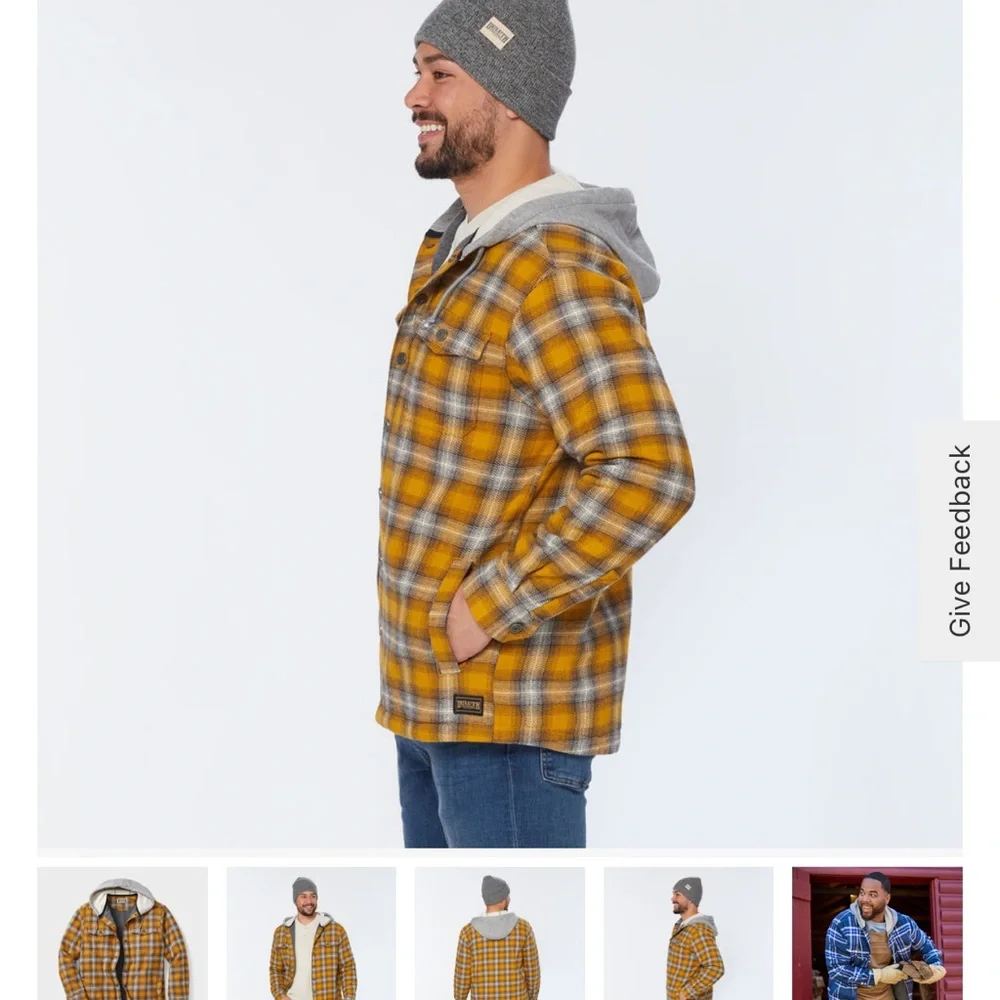 Mens XL Duluth Trading Co Flapjack Relaxed Fit Hooded Shirt/Jacket - Picture 7 of 7